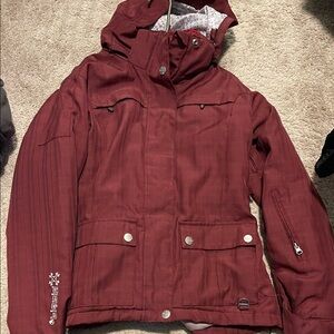 Liquid Boardwear Women's Burgundy Ski Jacket